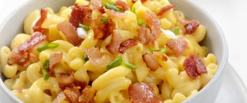 Pasta de coditos con tocino