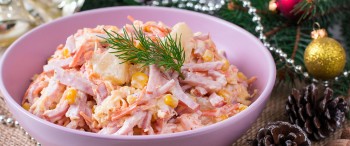 Ensalada navideña con jamón Chimex
